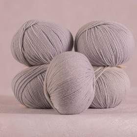Lot de 5 pelotes Cosine gris souris