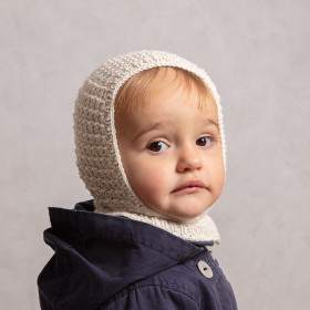 Cagoule enfant à tricoter Lila