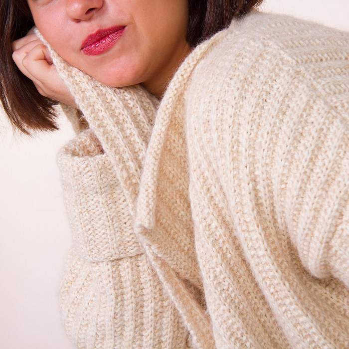 Veste à tricoter en laine