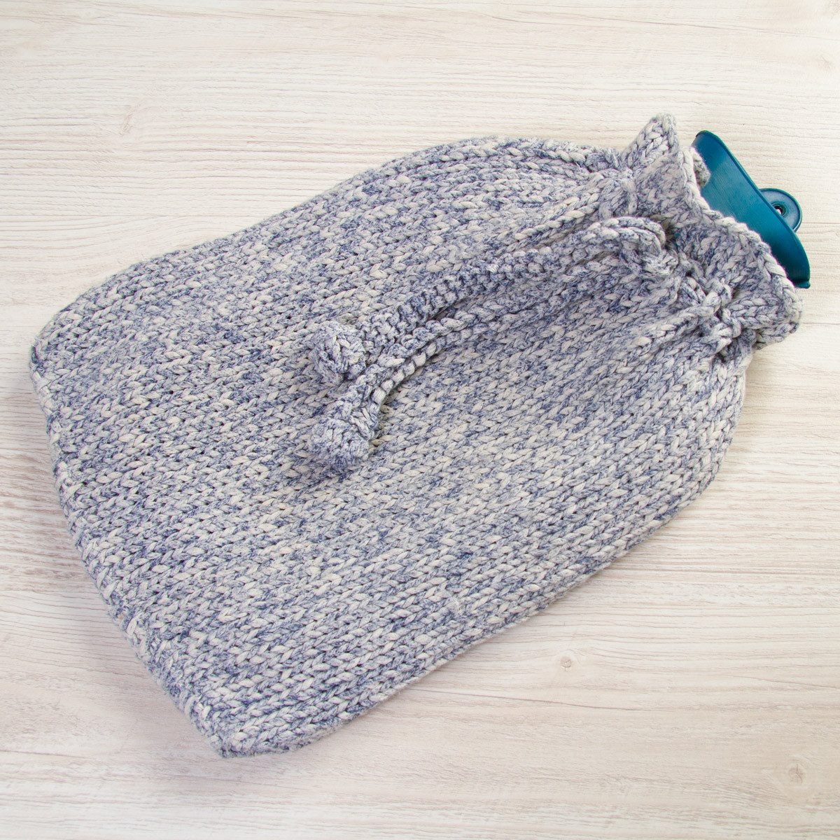 Bouillotte de protection en tricot résistant au froid pour lhiver et les explosions Gris 2000 ml