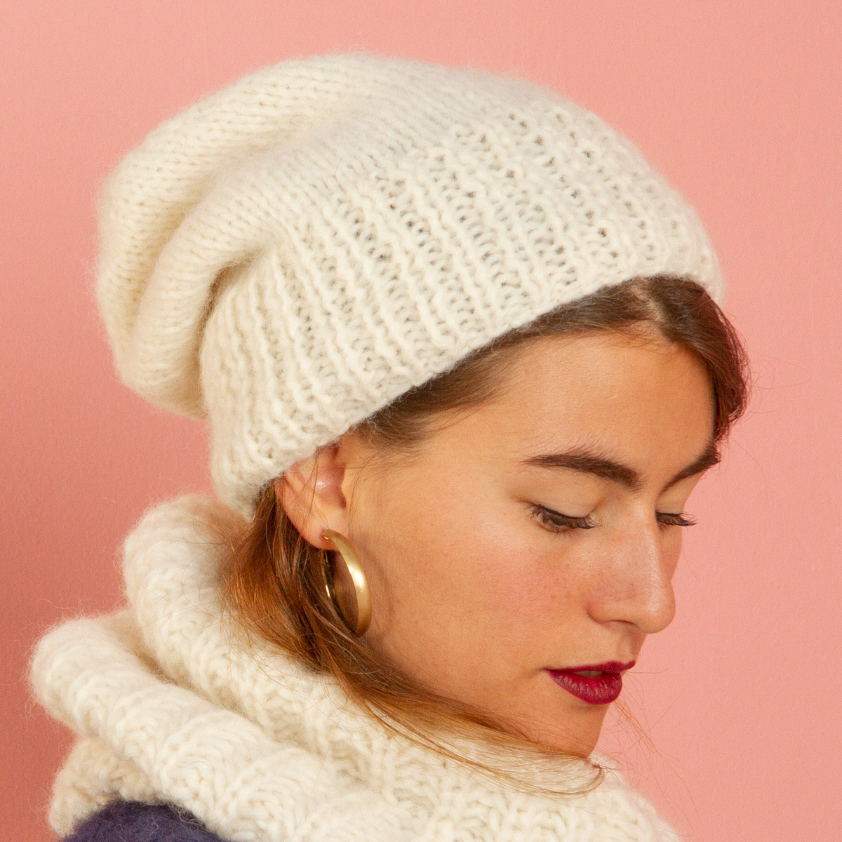 Bonnet Luléa à tricoter - Kit tricot bonnet Tricotez-moi