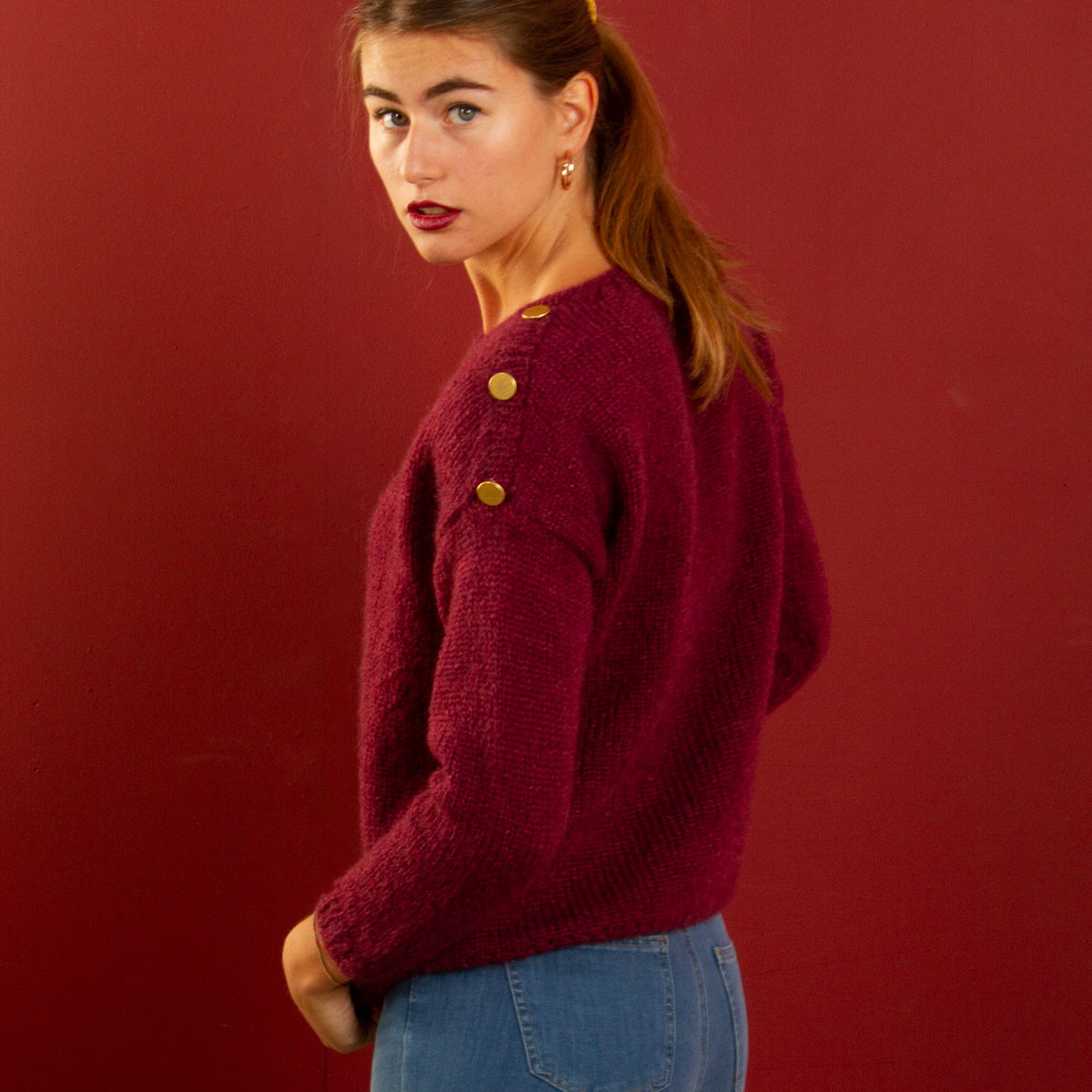 Modèle de pull à tricoter pour femme