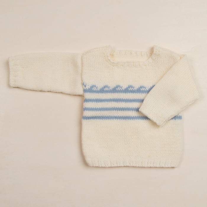 Pull bébé en kit tricot