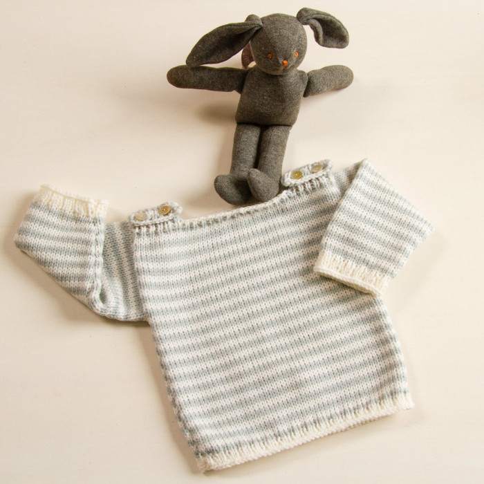 Baby jumper to knit