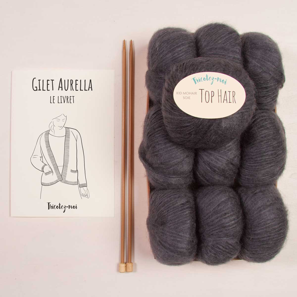 Aurella ready-to-knit cardigan