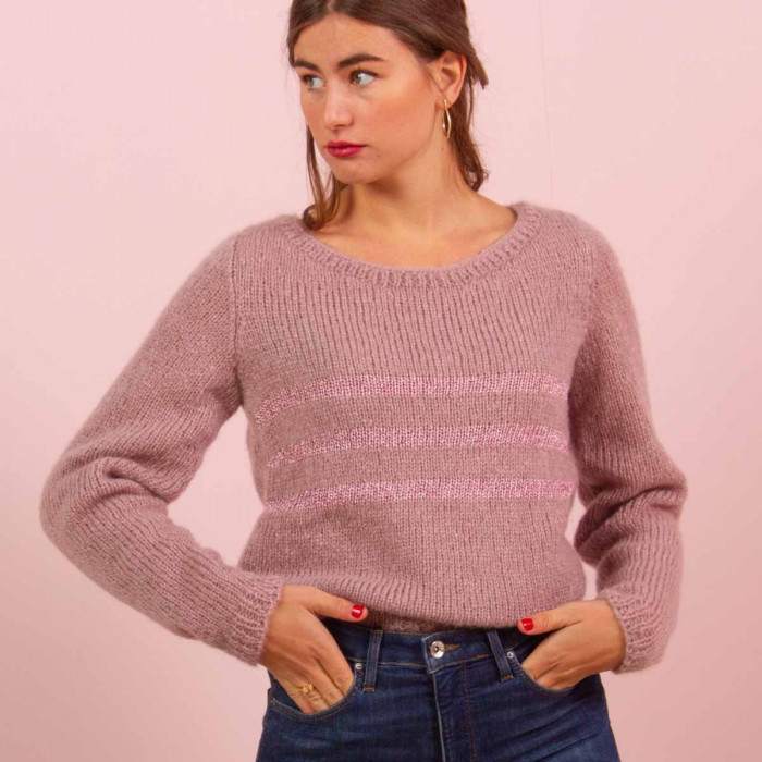 Women's sweater knitting pattern