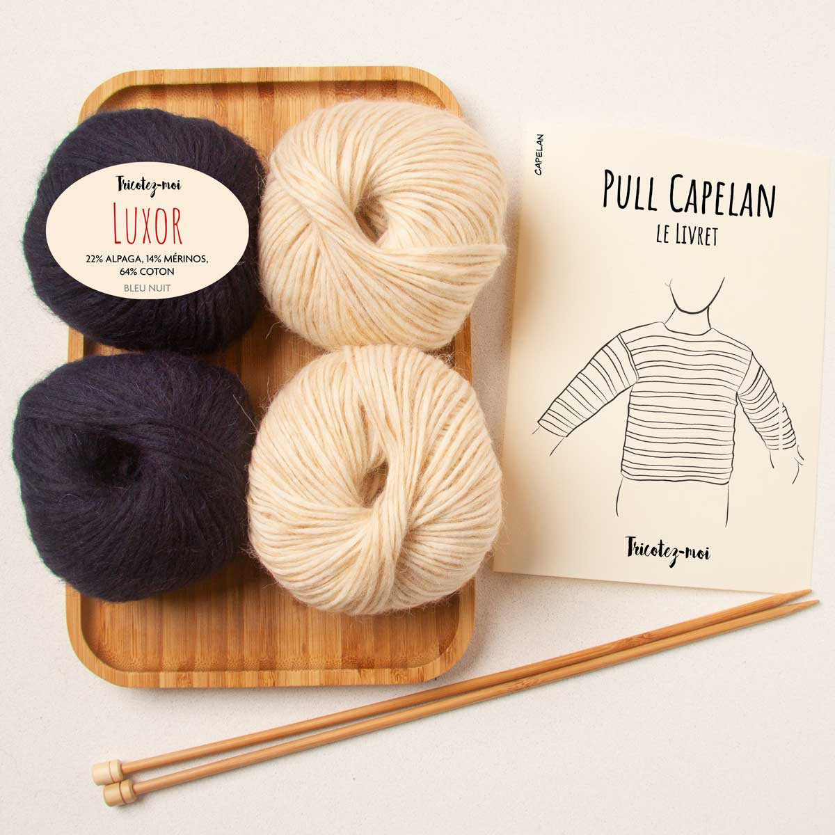 Pull Capelan kit tricot bébé