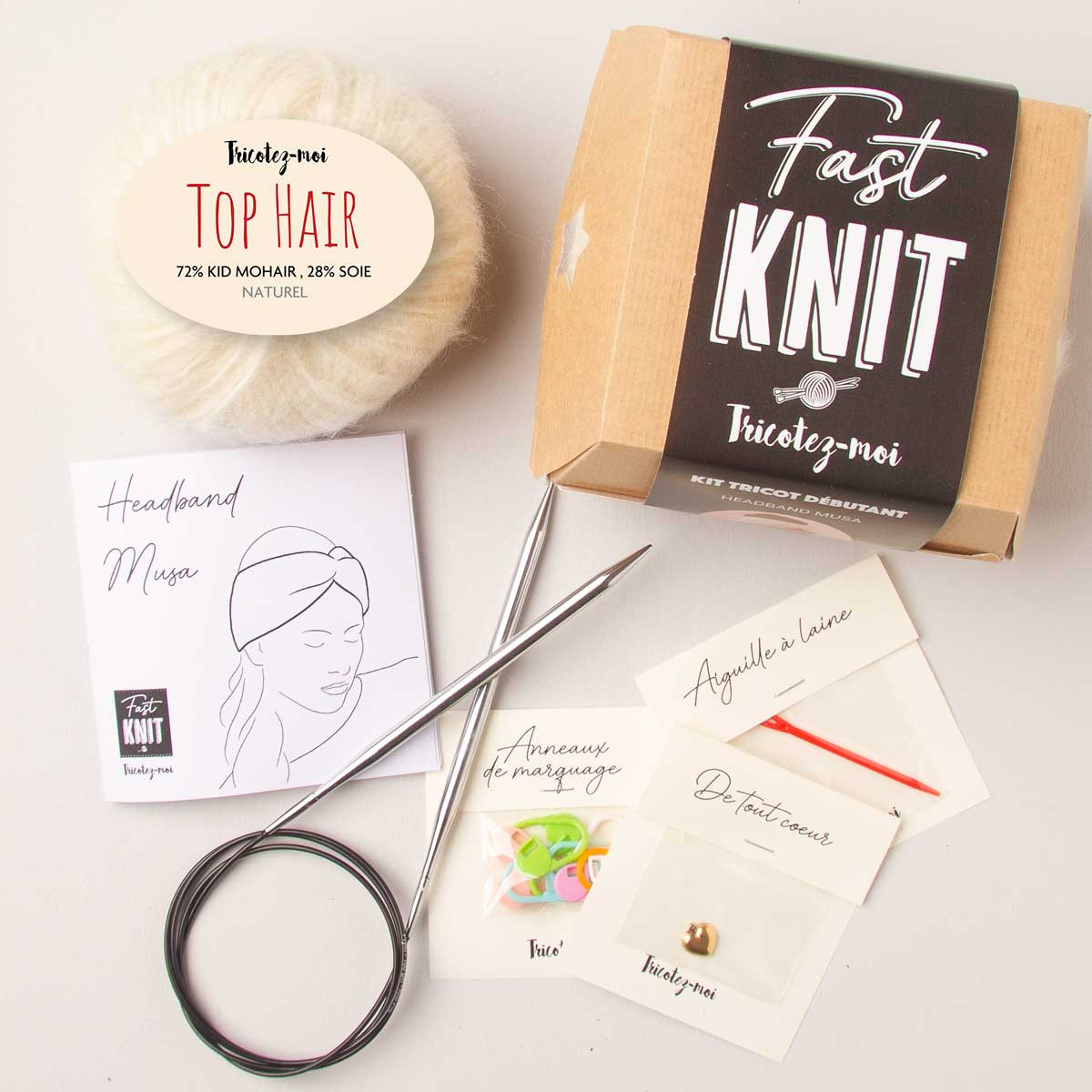 Musa headband - knitting box Fast Knit