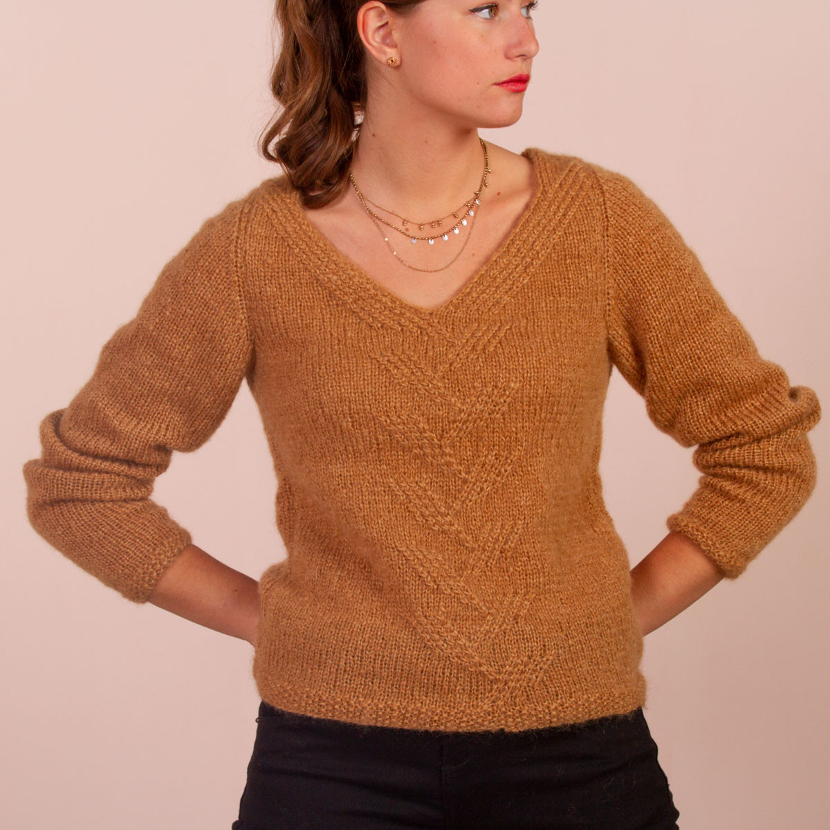 Kit tricot pull femme