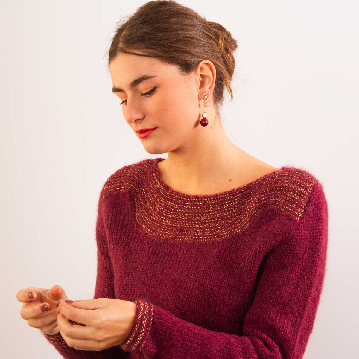Pull à tricoter pour les fêtes