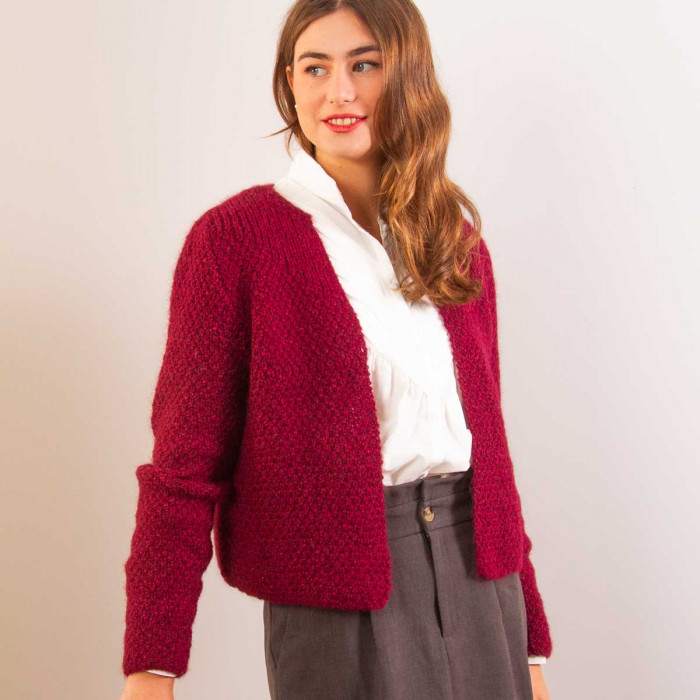 Visby ready-to-knit cardigan
