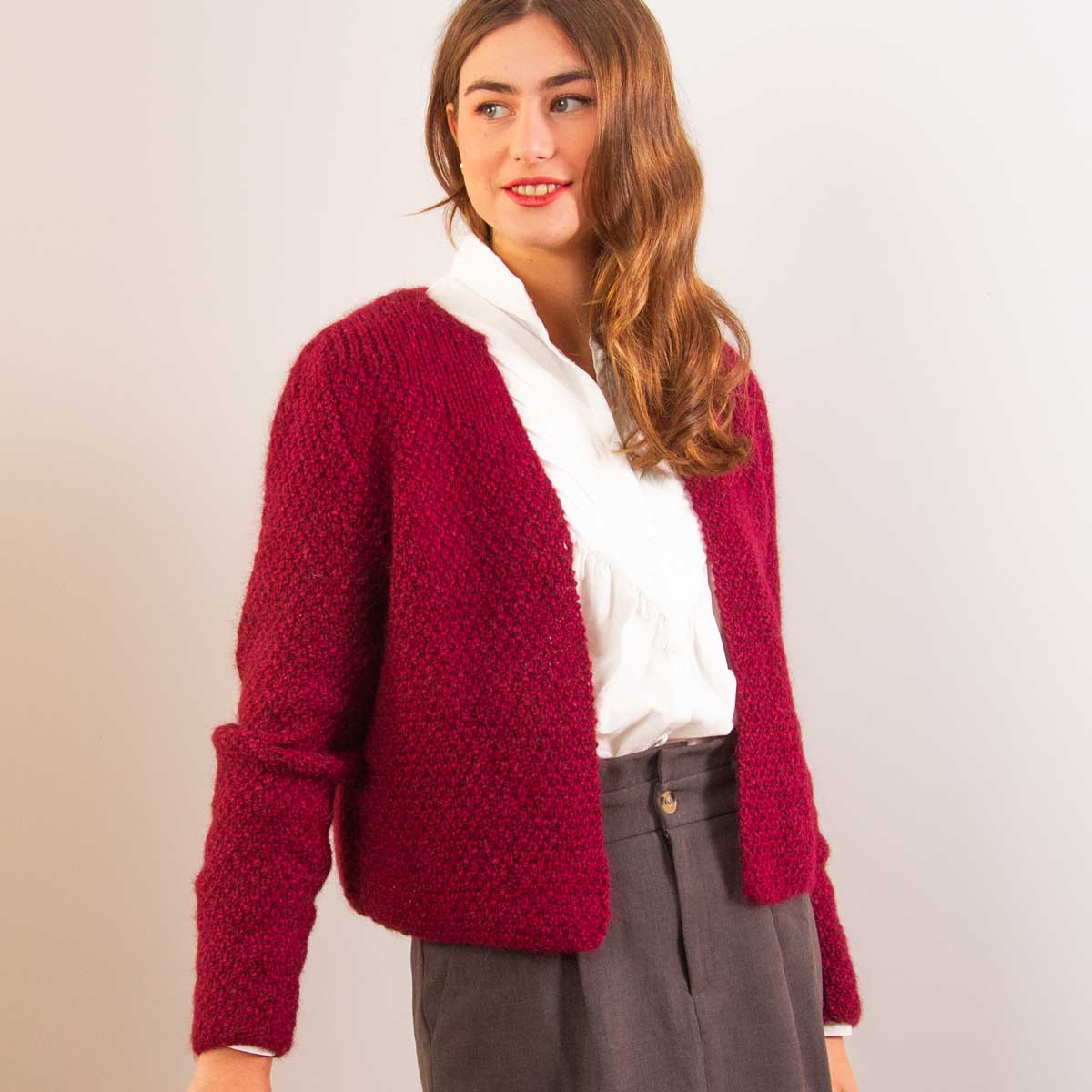 Visby ready-to-knit cardigan