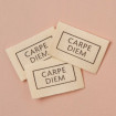 Sewing label Carpe Diem