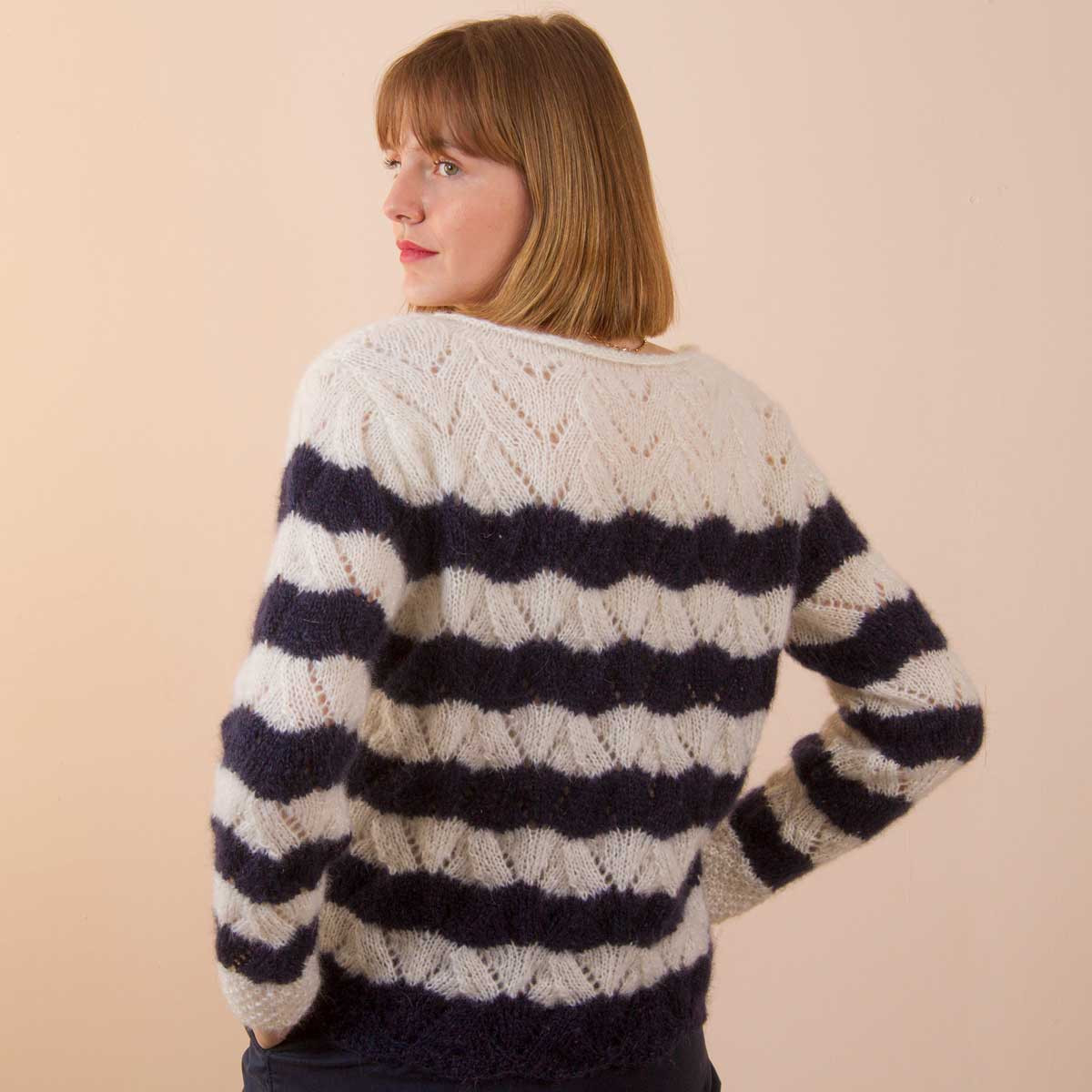 Pull kit tricot femme