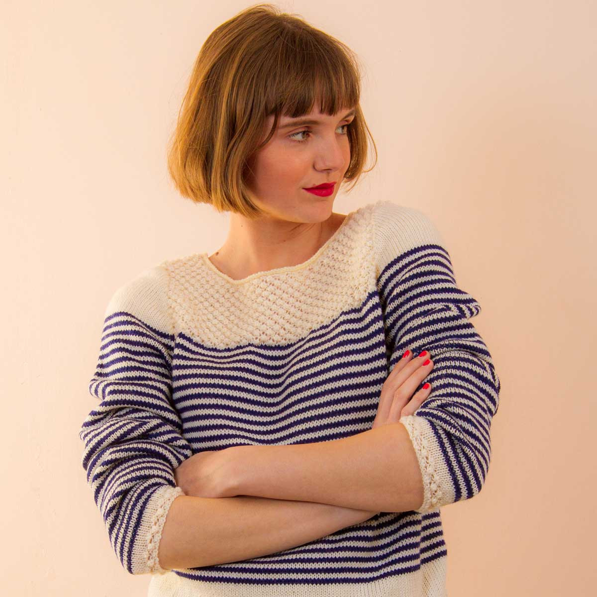 Lichia ready-to-knit sailor sweater