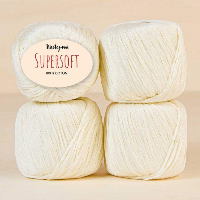 Supersoft cotton knitting yarn