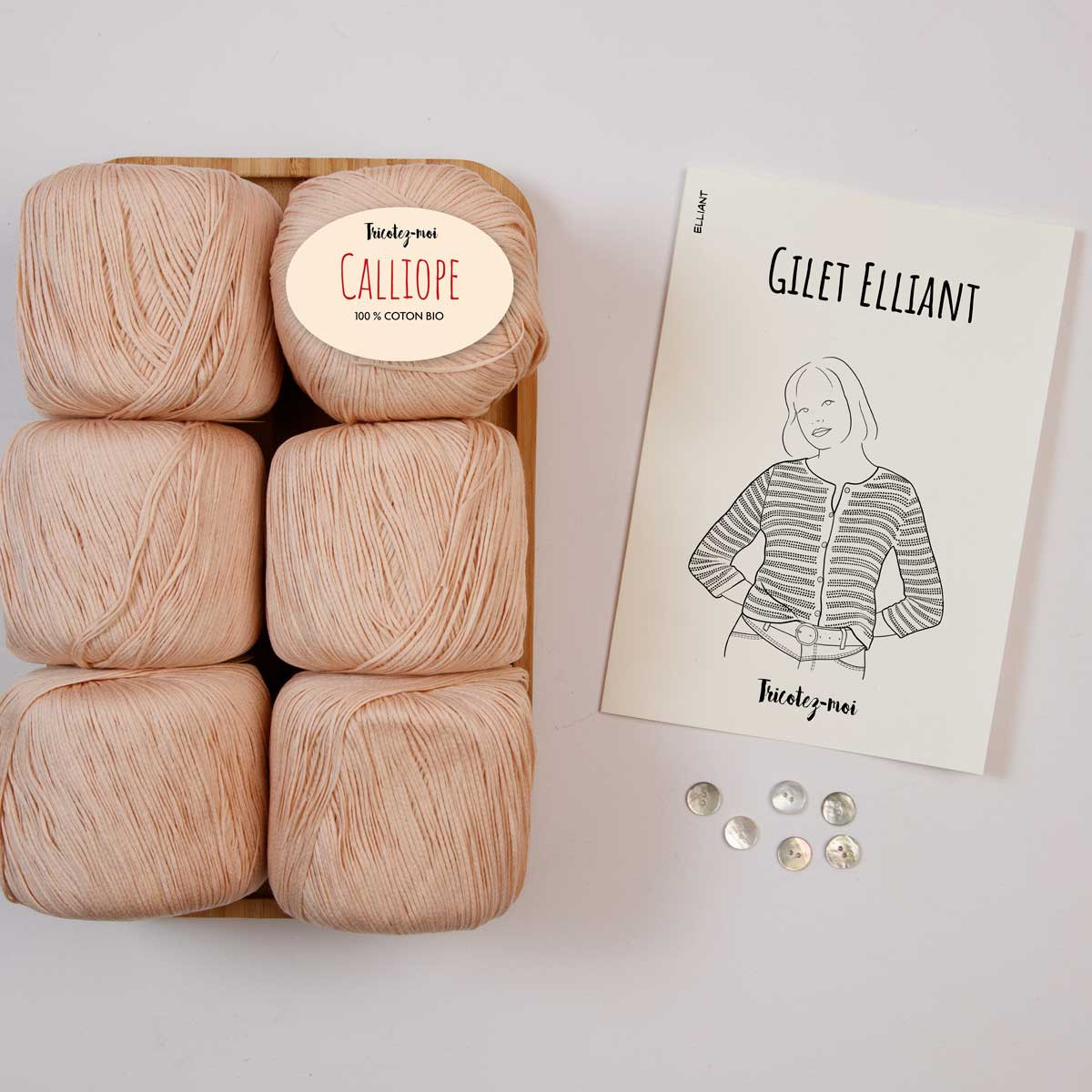 Gilet à tricoter Elliant