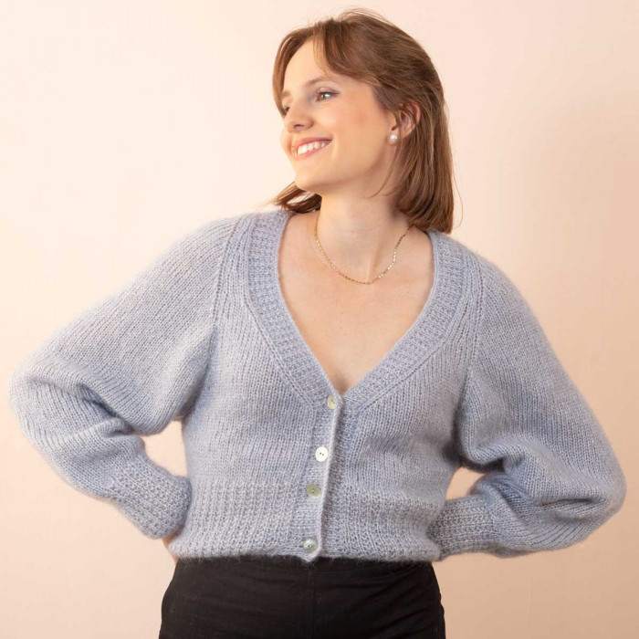 Laureole cardigan to knit