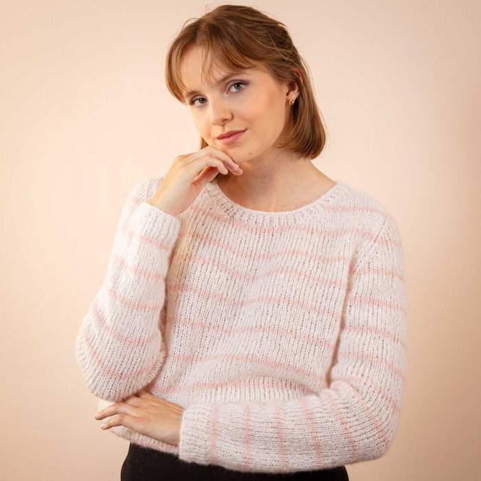 Mohair jumper to knit
