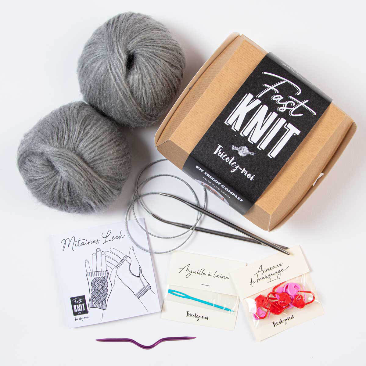 Mitaines Lech - Fast Knit Box tricot