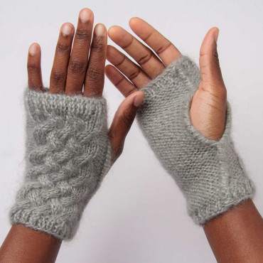 Knitting box mittens