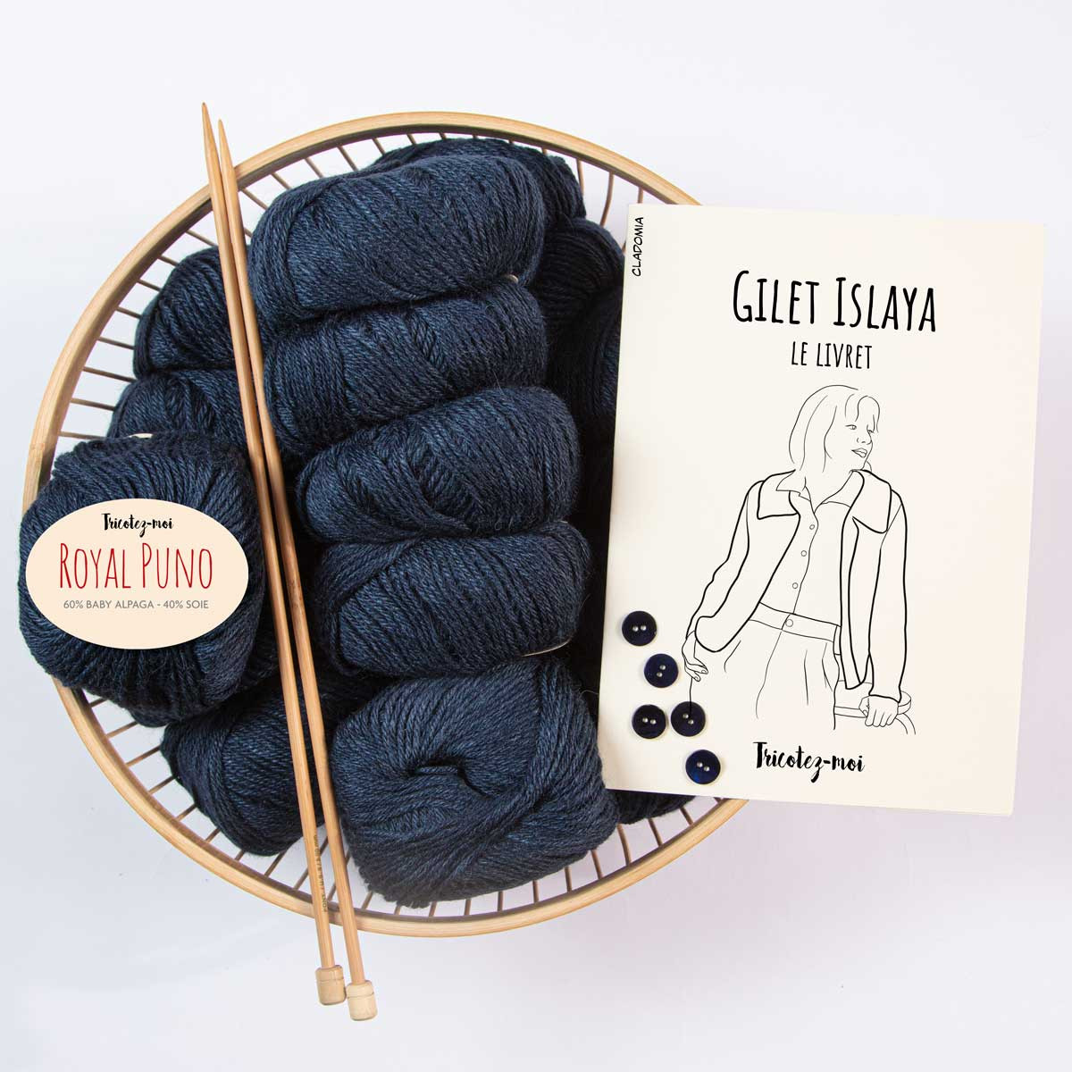 Islaya Cardigan knitting kit