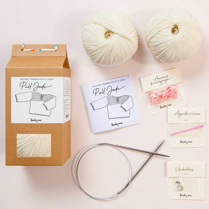 Jade Jumper Layette Knitting box