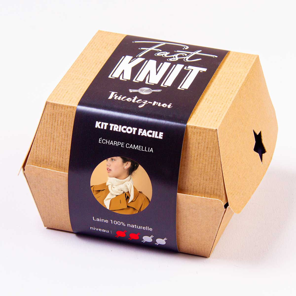 Camellia Scarf - Fast Knit Box