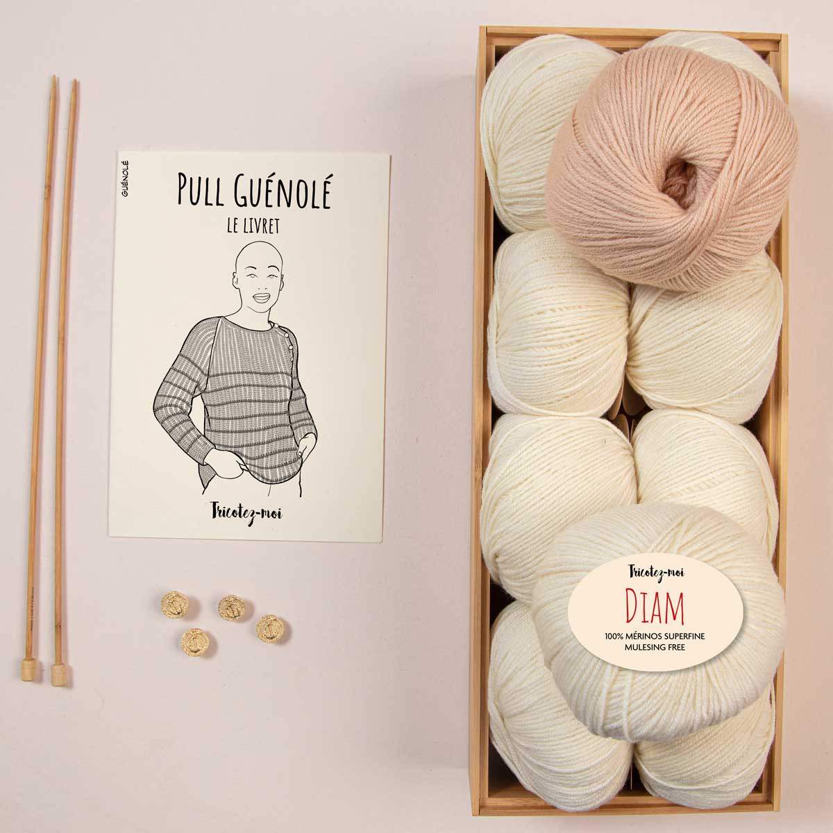 Guénolé Jumper knitting kit