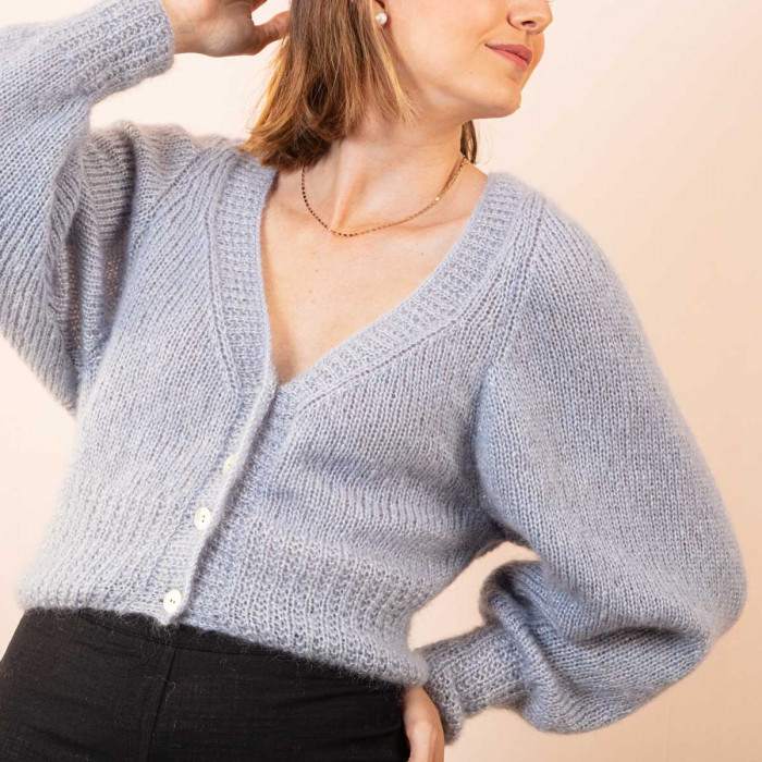 Laureole cardigan to knit