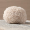 Celeste alpaga and silk yarn