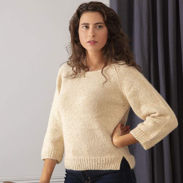 Liddes ready-to-knit sweater