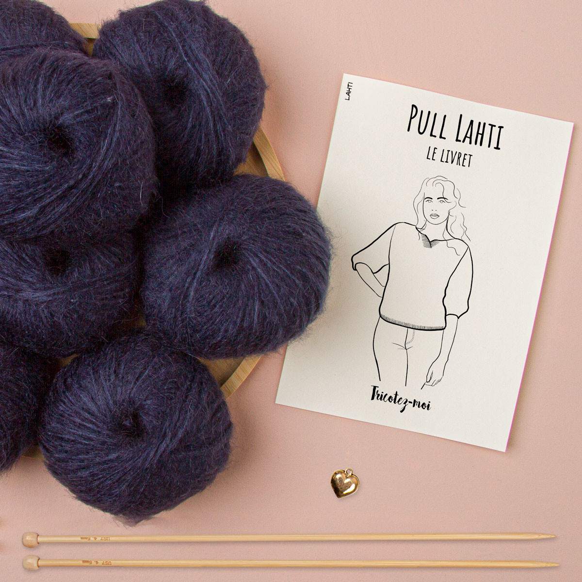 Lahti short-sleeved jumper to knit