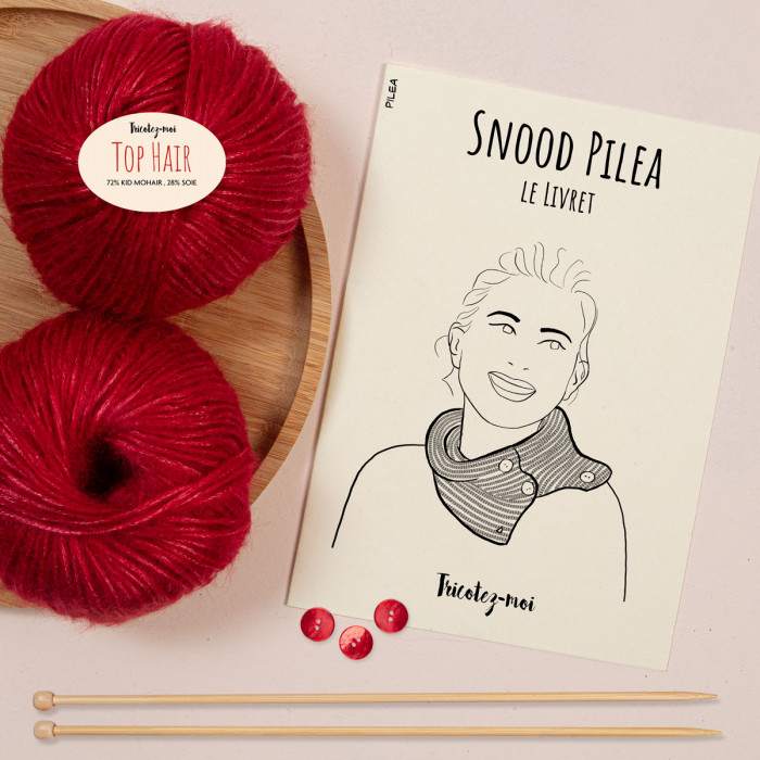 Snood à tricoter Pilea