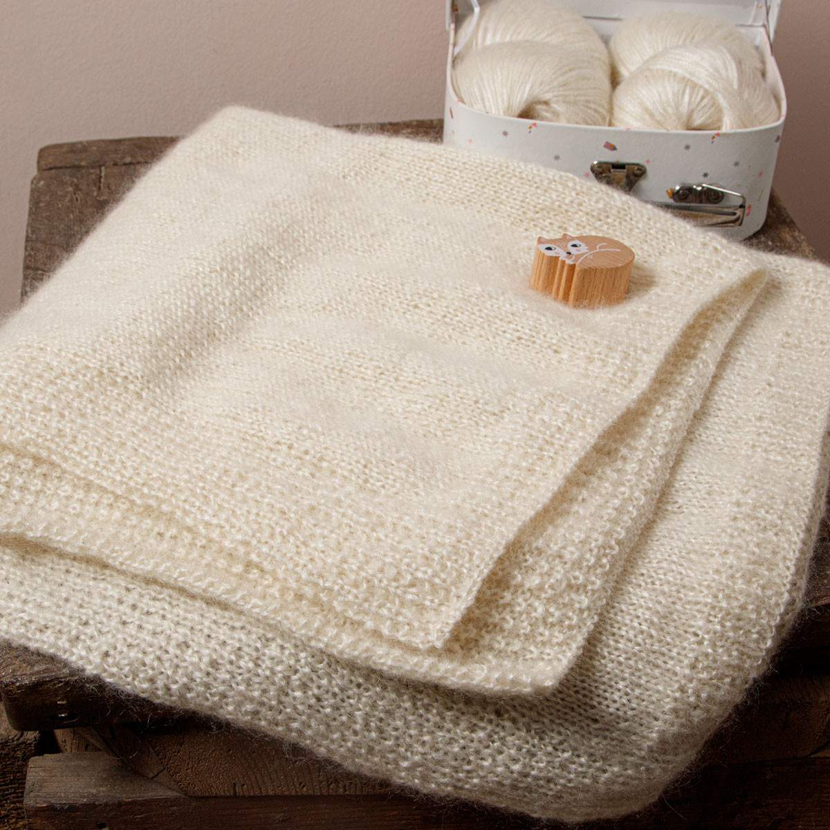 couverture bébé à tricoter