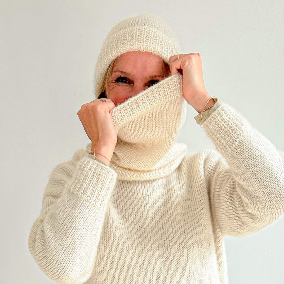 Snood mohair à tricoter