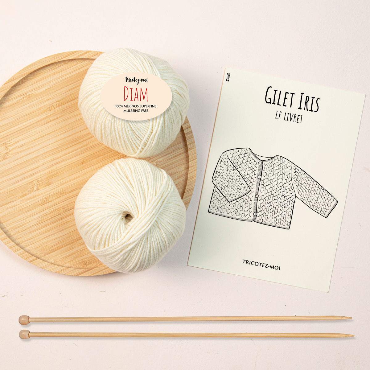 Gilet Iris kit tricot bébé