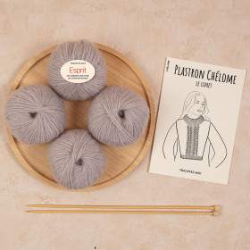 Plastron à tricoter Chélone