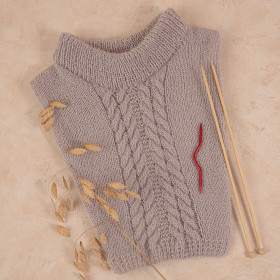 Plastron à tricoter Chélone