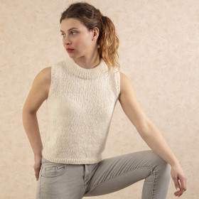 Pull sans manches à tricoter Medinilla