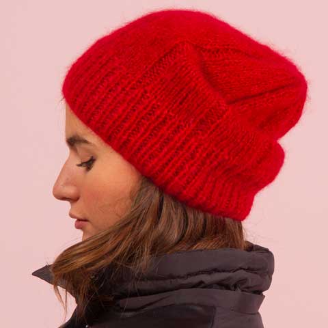 tricoter un bonnet oversize